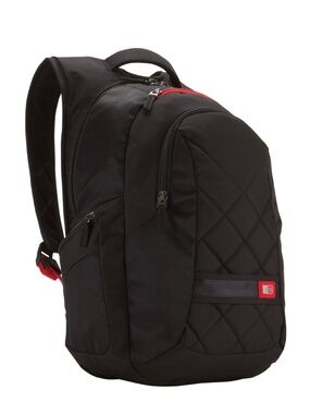 Case Logic 16" Laptop Backpack (Black with Red Straps)